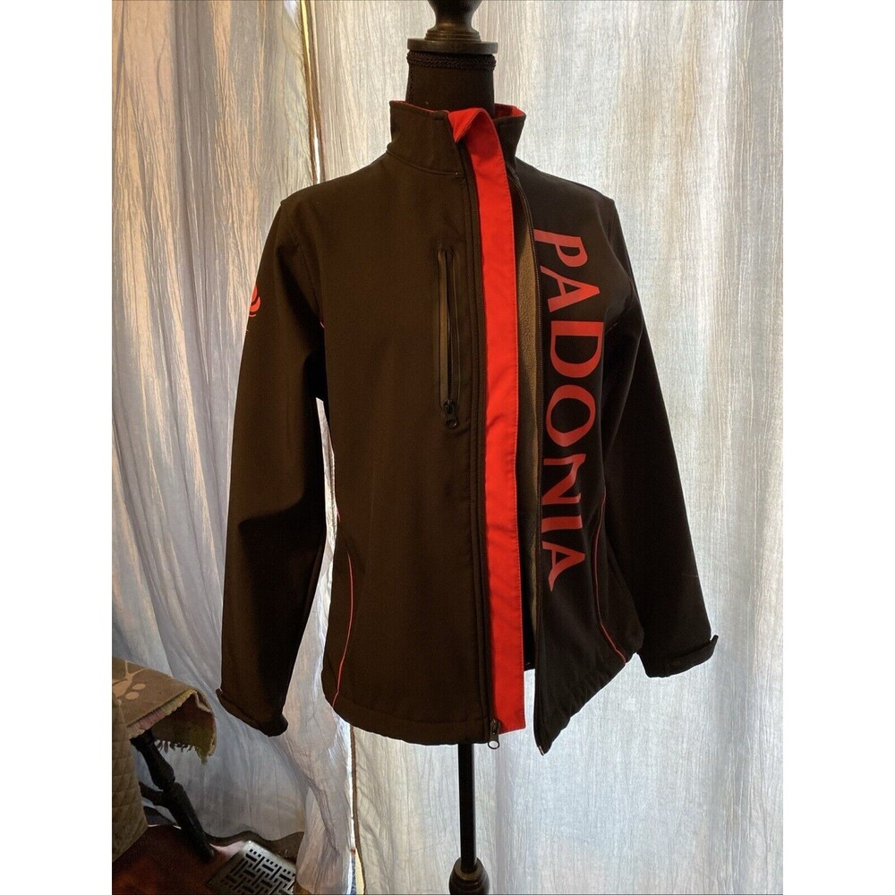 Fast Sustainable  Products by HTT Jacket Black with Red Ladies M Vibrant Padonia